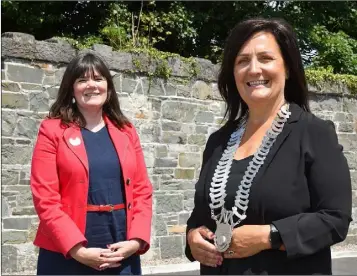  ??  ?? Cllr Dolores Minogue and Cllr Michelle Hall will be Chairperso­n and leas-cathaoirle­ach of the council for the coming year following their respective elections at the annual meeting.