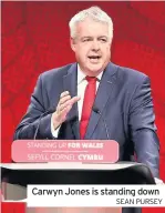  ?? SEAN PURSEY ?? Carwyn Jones is standing down