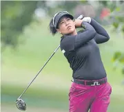  ?? AFP ?? Thidapa Suwannapur­a plays a shot at the Marathon Classic in Ohio.