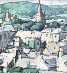  ??  ?? Landscape SJ Peploe’s oil painting of Kirkcudbri­ght in 1919