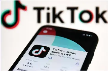  ?? ?? TRAP: China’s data espionage likely includes the huge social media app TikTok