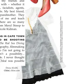  ??  ?? Dress, $3,430, Chloé, chloe.com