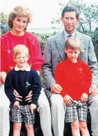  ??  ?? MEMORIES Diana, Harry, Charles & Wills