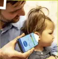  ??  ?? PHONE AND A CONE: a smartphone app and a paper cone can reveal liquid behind a child’s eardrum.