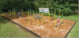  ?? PHOTO COURTESY OF LANDSCAPE STRUCTURES INC. ?? An obstacle, activity and training course similar to this one from Landscape Structures Inc. is part of $1million in upgrades that will be made this year at Lockman Park in Royal Oak.