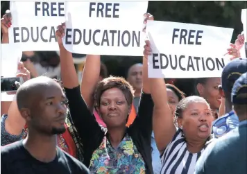  ?? PICTURE: AP ?? The chorus for free tertiary education has been growing since the launch of #FeesMustFa­ll.