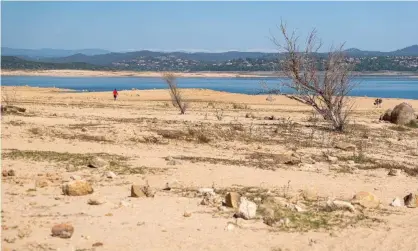  ?? Photograph: Getty Images ?? A dried lake bed at Folsom Lake in Folsom, California, near Sacramento.