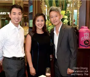  ??  ?? Chris Chong, Vanessa Liok and Henry The