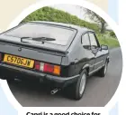  ??  ?? Capri is a good choice for tackling the B660.