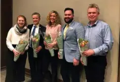  ?? FOTO: STEINAR VINDSLAND ?? Fra venstre Tove Welle Haugland, Jørgen Kristianse­n, Sigrunn Saether, Stefan Avila og Tore Smeplass.