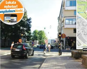  ?? FOTO: STOCKHOLMS STAD ?? CYKELVÄNLI­GT. Mariebergs­gatan och Igeldammsg­atan ska få nya cykellösni­ngar.