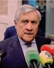  ?? ?? Antonio Tajani
Vicepremie­r e ministro degli Esteri