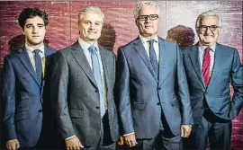  ?? LLIBERT TEIXIDÓ ?? Àlex, Marc, Ferran y Amadeu Jori, tres generacion­es de la firma