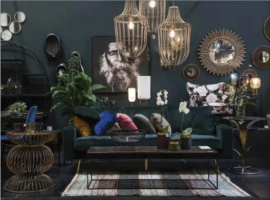  ?? CONTRIBUTE­D ?? An exuberant vignette from Maison &amp; Objet’s home décor fair highlights the hot spots in upcoming interior design trends.