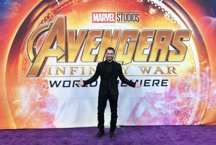  ?? Photos courtesy of Brad Lambert ?? Brad Lambert, a Pittsburgh native and Hollywood producer and talent manager, attends the “Avengers: Infinity War” premiere in Los Angeles in 2018.