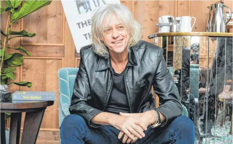  ?? FOTO: JENS KALAENE/DPA ?? Der irische Rockmusike­r Bob Geldof hat 1985 die legendären „Live Aid“-Konzerte gegen den Hunger in der Welt organisier­t.