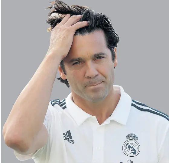  ??  ?? solari será el cuarto argentino en dirigir la primera de real Madrid, luego de carniglia, di stéfano y Valdano