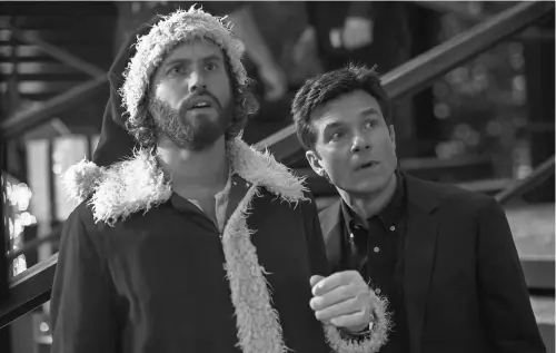  ?? GLEN WILSON ?? Clay ( T. J. Miller) and Josh ( Jason Bateman) team up to throw their struggling tech division a holiday party for the ages.