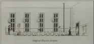  ?? SUBMITTED ?? In contrast to the modern amenities of today, gas lamps for lighting and a wood stove used for heat were part of Chesterlan­d Baptist Church’s original interior structure.