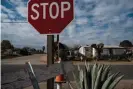  ??  ?? A neighborho­od in East Orosi, California in January. Photograph: Max Whittaker/The Guardian