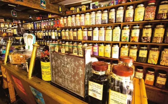  ??  ?? Step back in time inside the world’s oldest sweet shop