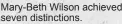  ?? ?? Mary-Beth Wilson achieved seven distinctio­ns.