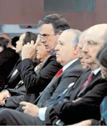  ?? MUÑOZ ?? Marcelo Ebrard, durante la XXX Reunión de Embajadore­s y Cónsules/ERNESTO