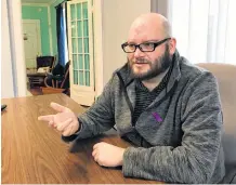  ??  ?? Adam Dolliver, executive director of SHYFT Youth Services in Yarmouth. The organizati­on offers residentia­l and outreach supports for homeless and at-risk youth in Digby, Shelburne and Yarmouth counties. ERIC BOURQUE