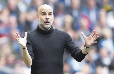  ?? // AFP ?? Guardiola, ante un reto ‘Mundial’