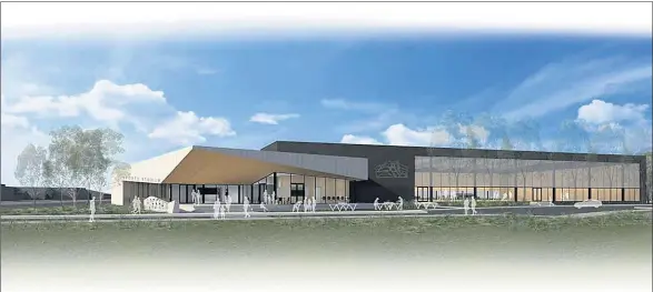  ??  ?? NEW LOOK: A concept design of a proposed Wimmera Sports Stadium for Horsham.