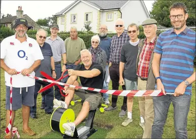  ?? Pictures: Paul Amos ?? DJ John ‘Webbo’ Webster opened the outdoor gym