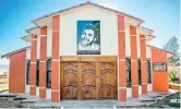  ??  ?? Memorial building at the site where Guevara’s body lay in an unmarked grave. Photograph: Alamy