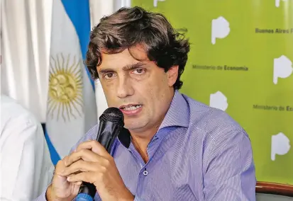  ?? FOTO REUTERS ?? El nuevo ministro de Hacienda, Hernán Lacunza, era hasta ahora ministro de Economía de la provincia de Buenos Aires. Deberá afrontar los últimos dos meses de gobierno.