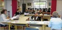  ??  ?? Lors de cette reunion de ce nouveau conseil d’école