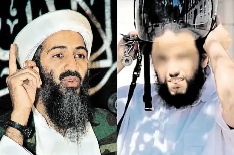  ??  ?? Vysmátý islamista Bodyguard Usámy bin Ládina (vlevo) Sami A. si užívá výhod německého sociálního systému. Koláž: MF DNES