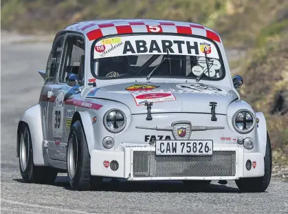  ??  ?? LADIES, TOO. Anita Cussens was a crowd favourite in her 1969 Fiat Abarth 1000.