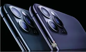  ?? Photograph: John G Mabanglo/EPA ?? Apple launches new iPhone 11, iPhone 11 Pro and Pro Max, with new more powerful
cameras.