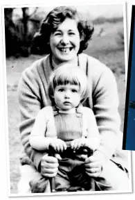  ?? ?? ‘ALWAYS FUN’: Author Jill Tomlinson poses with her daughter Kate in 1957