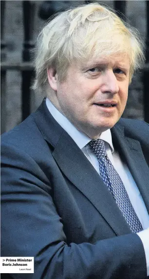  ?? Leon Neal ?? > Prime Minister Boris Johnson