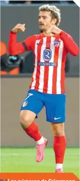  ?? ?? Los números de Griezmann con el Atlético de Madrid