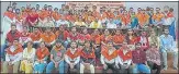  ?? HT PHOTO ?? Students and staff posing during the 35th convocatio­n of IGNOU held at Lucknow on Tuesday.