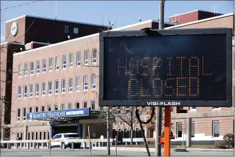  ?? PHOTO BY PAUL CONNORS — MEDIA NEWS GROUP/BOSTON HERALD ?? Brockton Hospital continues to be closed following a 10-alarm fire that caused the facility to evacuate.