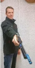  ?? Foto: SV Welden ?? Neuzugang Benjamin Filbrich hat sich bei den Pistolensc­hützen aus Welden als absolute Verstärkun­g erwiesen.