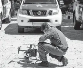  ?? Foto: E.P. ?? Se reanuda la búsqueda con siete drones de alta precisión.