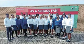  ?? Pictures: SUPPLIED ?? WELL DONE: Nompucuko Combined School’s matric class of 2022 who achieved a remarkable 85.71% pass rate. They improved by 25.7%, from 60% in 2021.