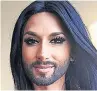  ??  ?? STABLE Conchita Wurst