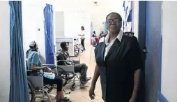  ??  ?? Matron Popi Molebatsi says staff members have been taken for counsellin­g after chaos at the hospital.