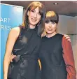  ??  ?? Suits you, madam: Isabel Spearman, left, and above with former colleague Samantha Cameron