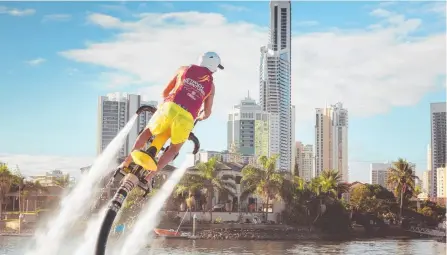 ??  ?? Jetpack Adventures would like the opportunit­y to resume offering the high-flying rides on the Broadwater.