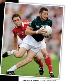  ?? ?? COUNTY ICON: Mac Lochlainn in action for Kildare in August 2009